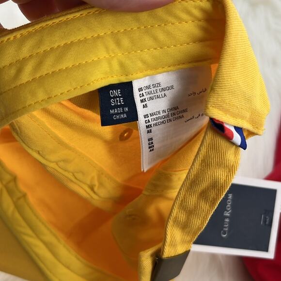 Club Room Men's Set of 2 Baseball Hats - Yellow/Red w/Marlin - One Size - NWT - Picture 6 of 8